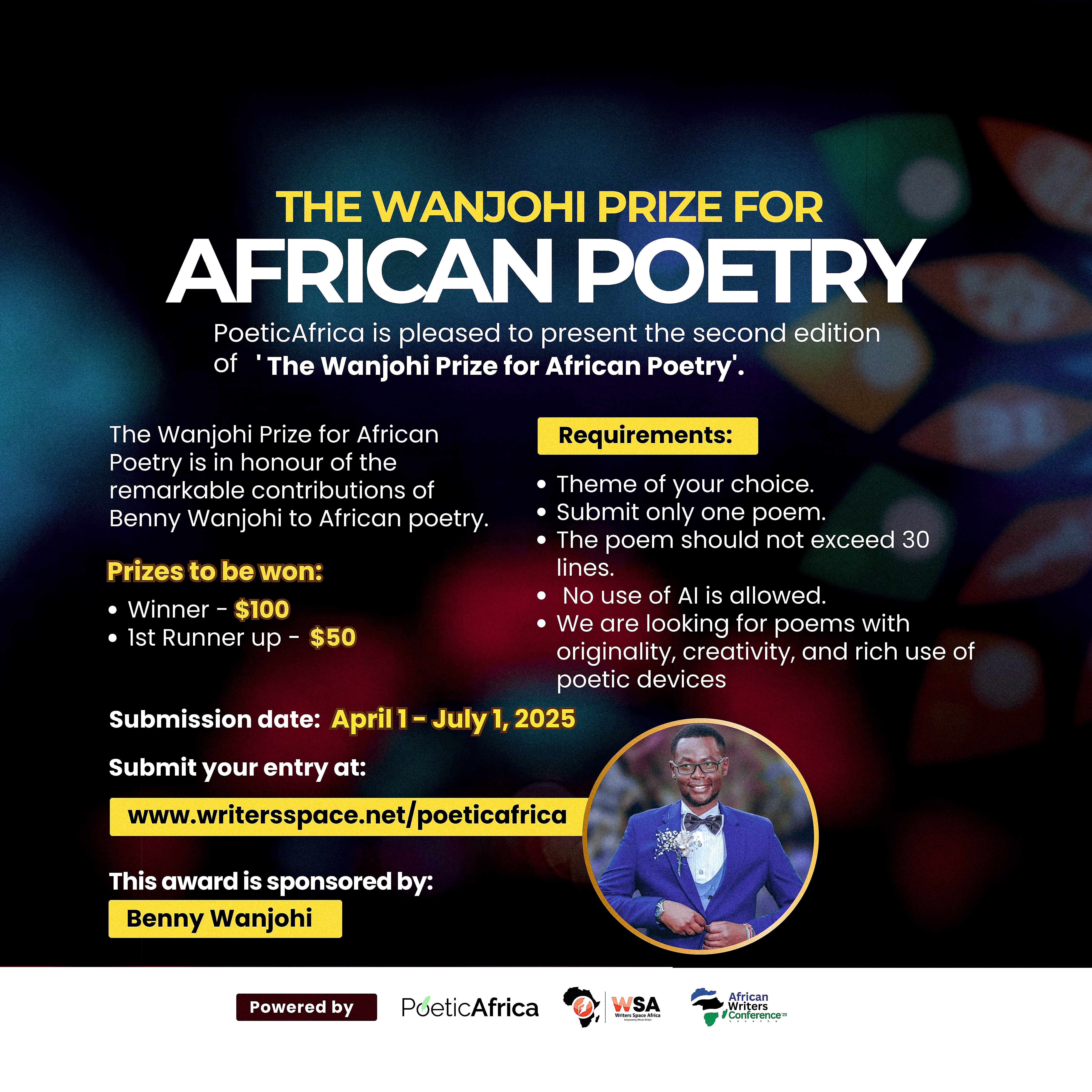 benny-wanjohi-prize The Wanjohi Prize for African Poetry
